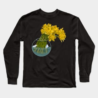 STYLISED DEWI SANT DAFFODILS Long Sleeve T-Shirt